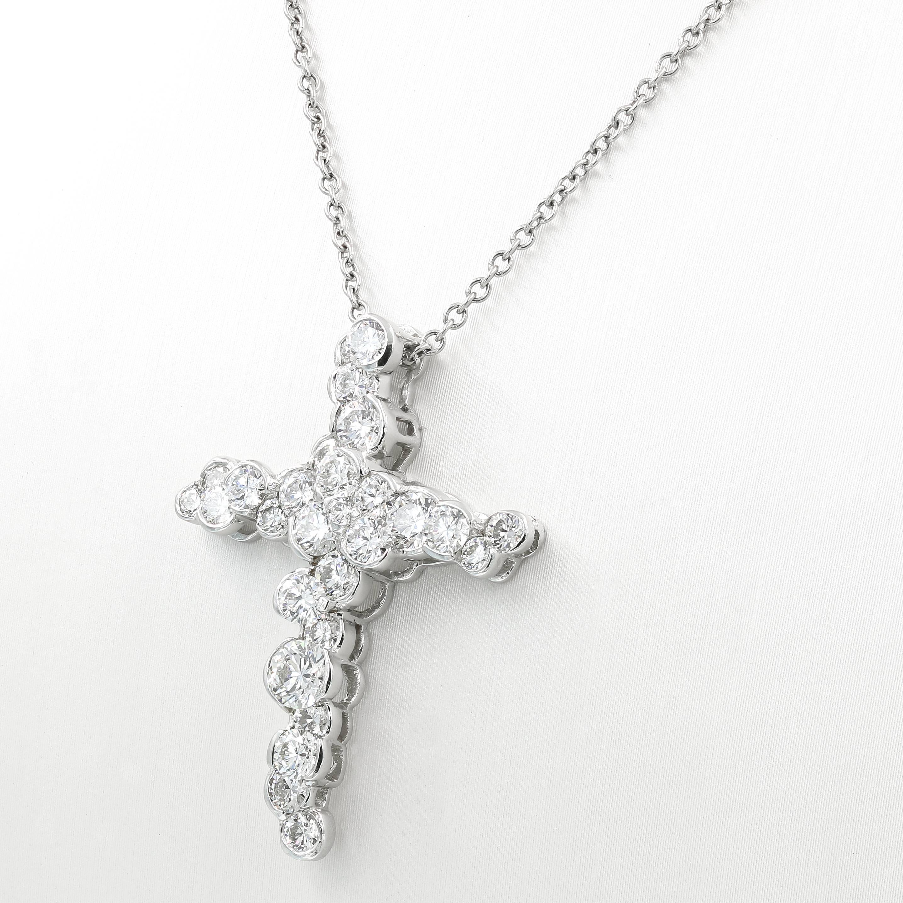 large diamond cross pendant
