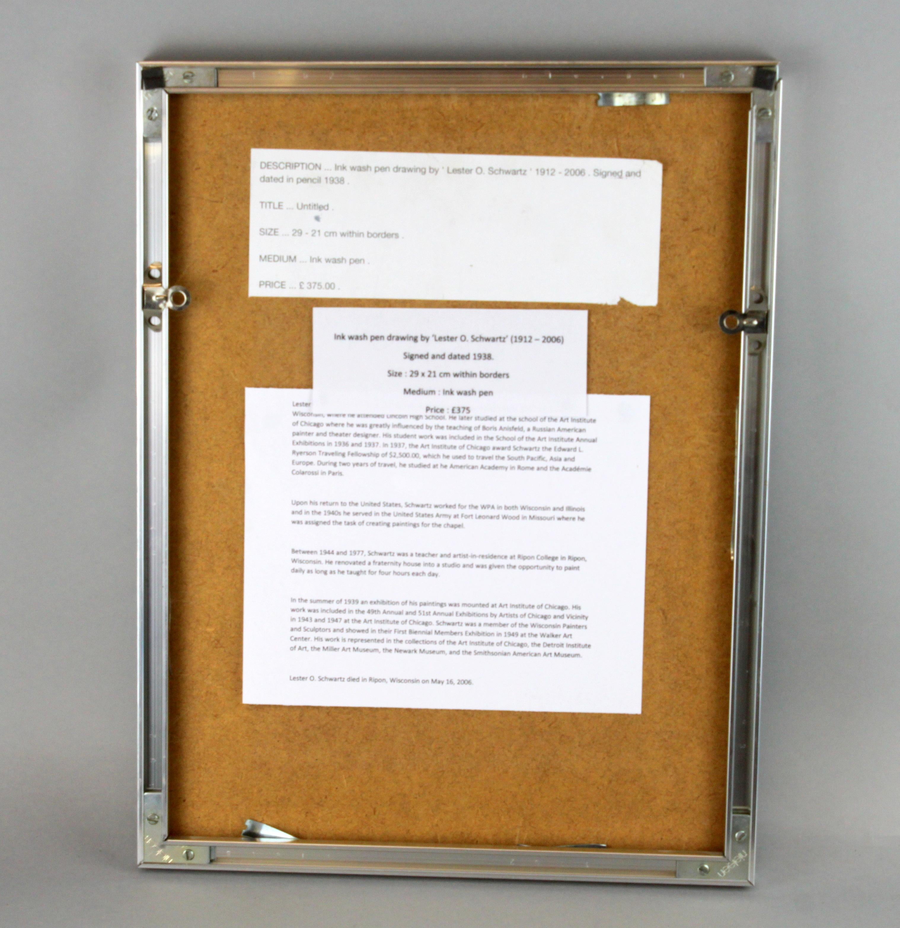 Lester O. Schwartz, Sin título, 1938 mediados del siglo XX en venta