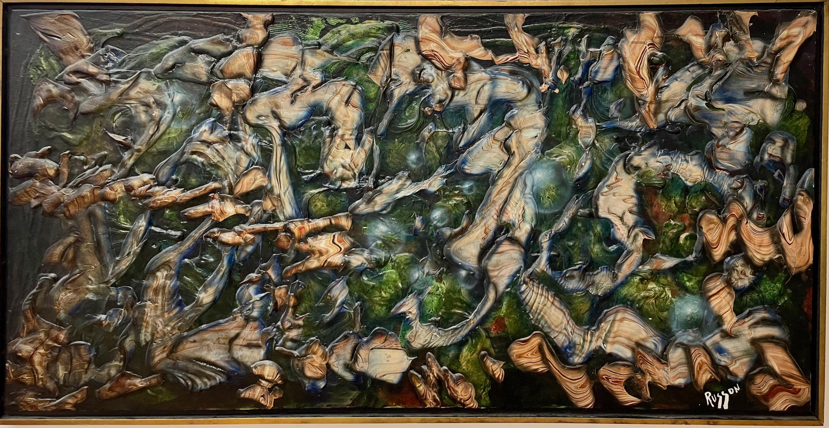 Abstract Painting di Lester Russon - "In principio"