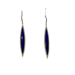 Lesunja Caroline La Mystérieuse Lapis White and Gold Hangers