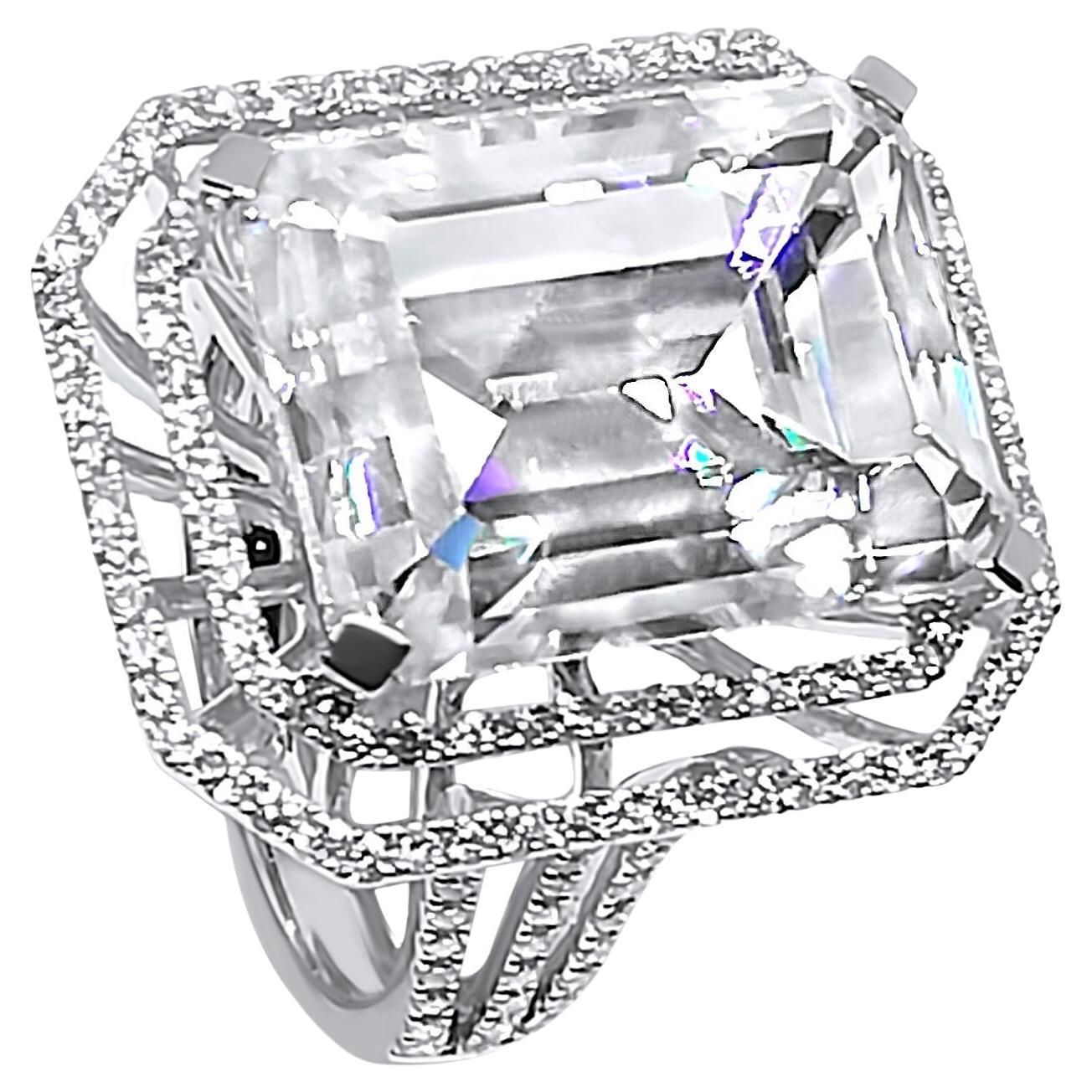 Lesunja GIA 10ct. Diamond White Gold Cocktail Ring