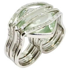 Lesunja Hidden Secrets White Gold Beryl Double Ring