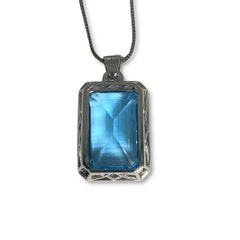 Lesunja Magnifique Pendant Platinum Topaz Diamonds