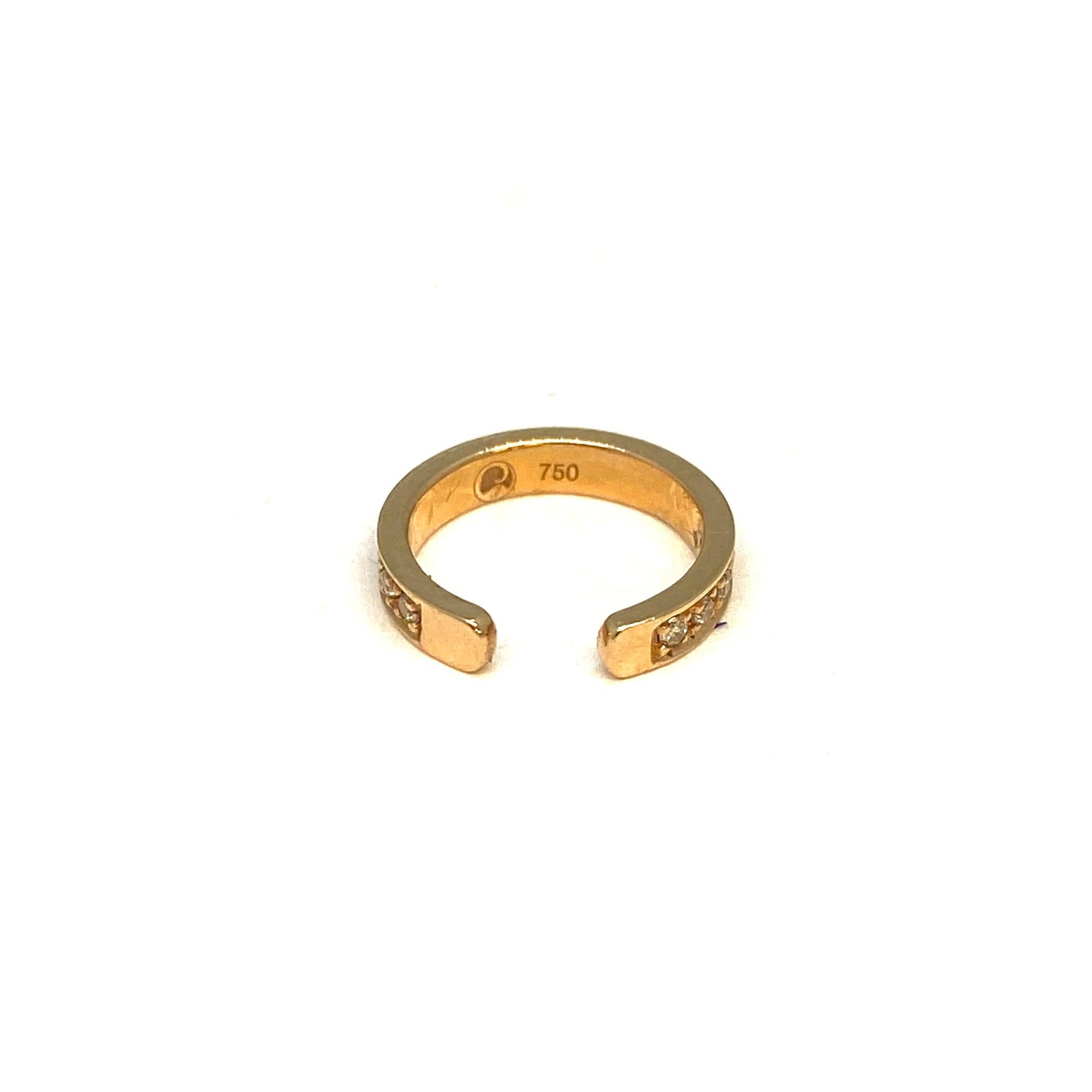 Modern Lesunja Rosé Gold Earrings Diamond For Sale