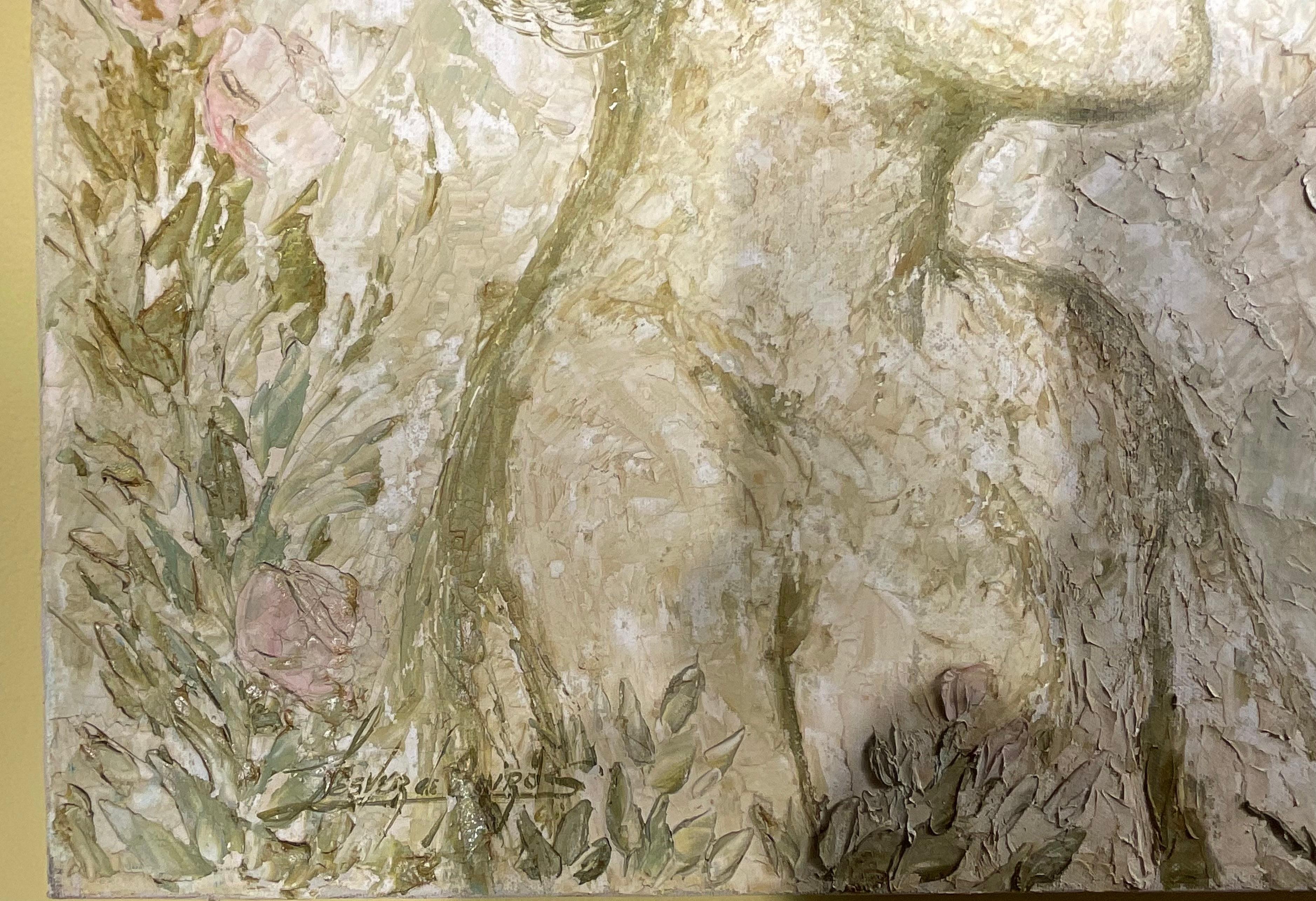 Canvas Lesver De Quiros  A Cuban Postwar & Contemporary artist. For Sale
