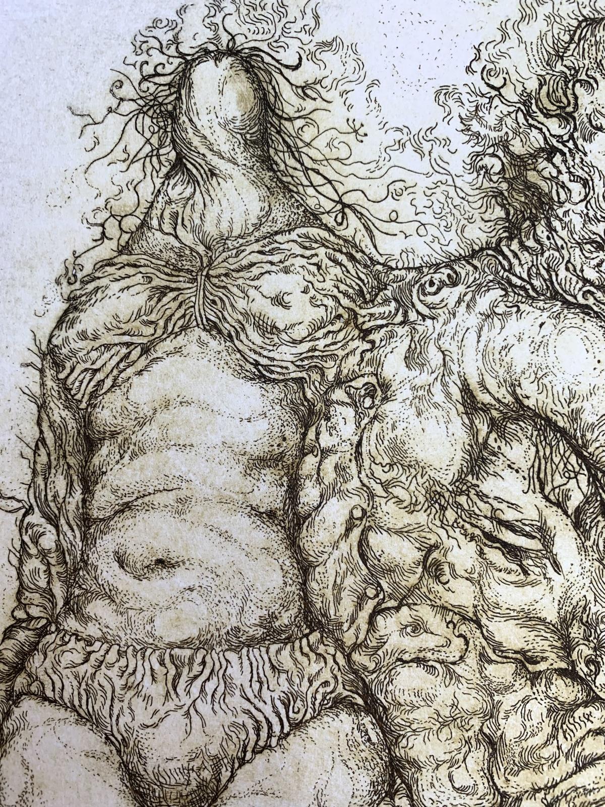 Permeazione I - XX secolo, Stampa all'acquaforte figurativa, Surrealismo in vendita 3