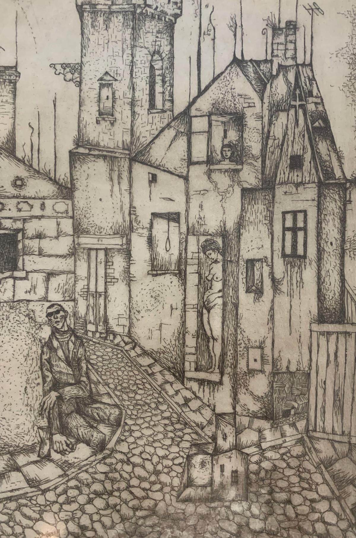 Grabado figurativo al aguafuerte del siglo XX, obra del artista polaco Leszek Rozga. Esta pieza está firmada por el artista.

LESZEK RÓZGA (1924-2015)
Estudió pintura en el taller privado de Maria Skarbek-Kruszewska en 1945-46. En 1948, comenzó sus