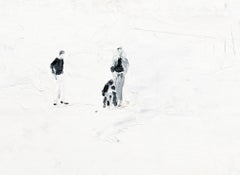 Fire Island - Minimalist, Oil on Canvas, 21st Century,  Figurative Painting