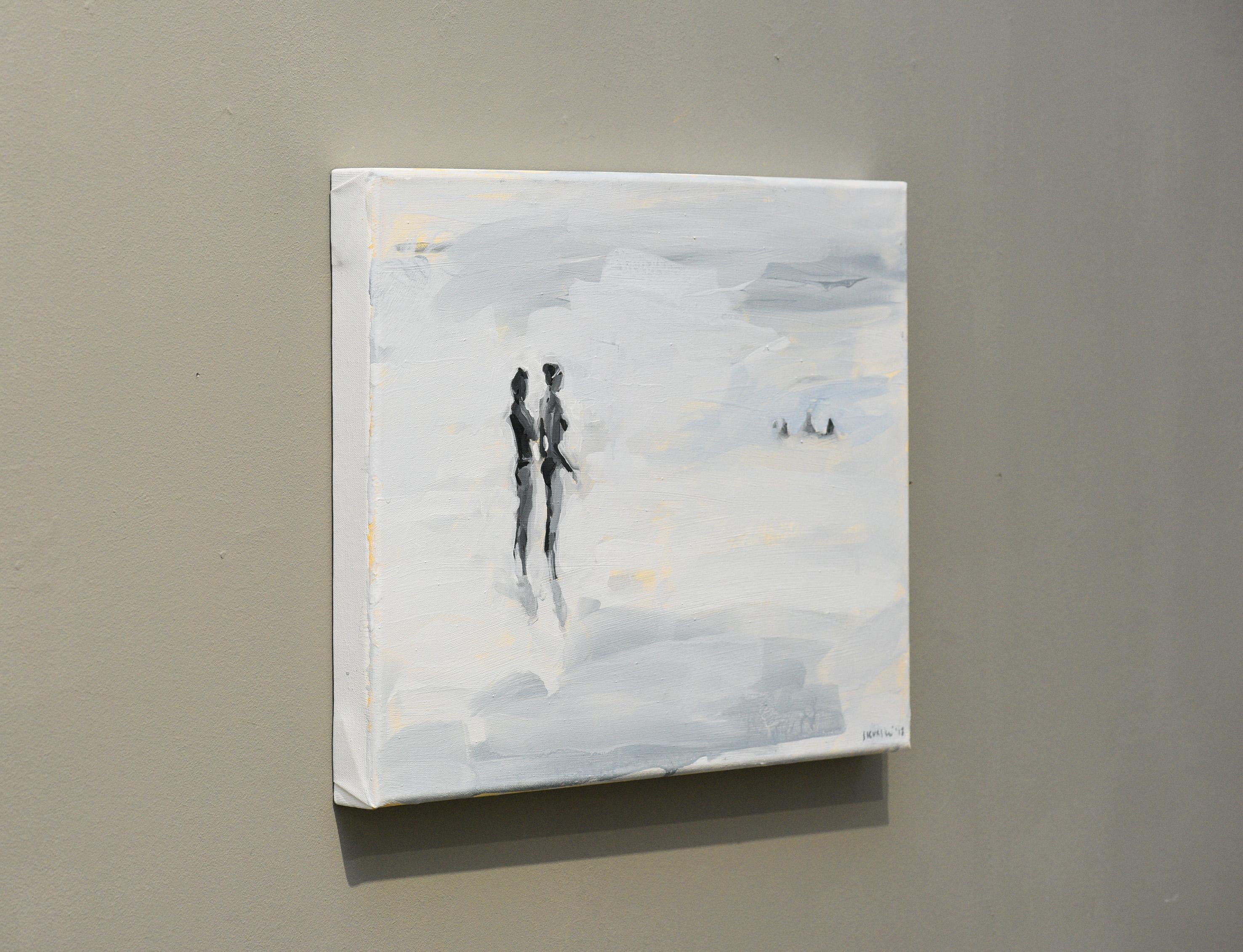 Following Year - Minimalist, Oil on Canvas, 21st Century, Figurative Painting For Sale 5