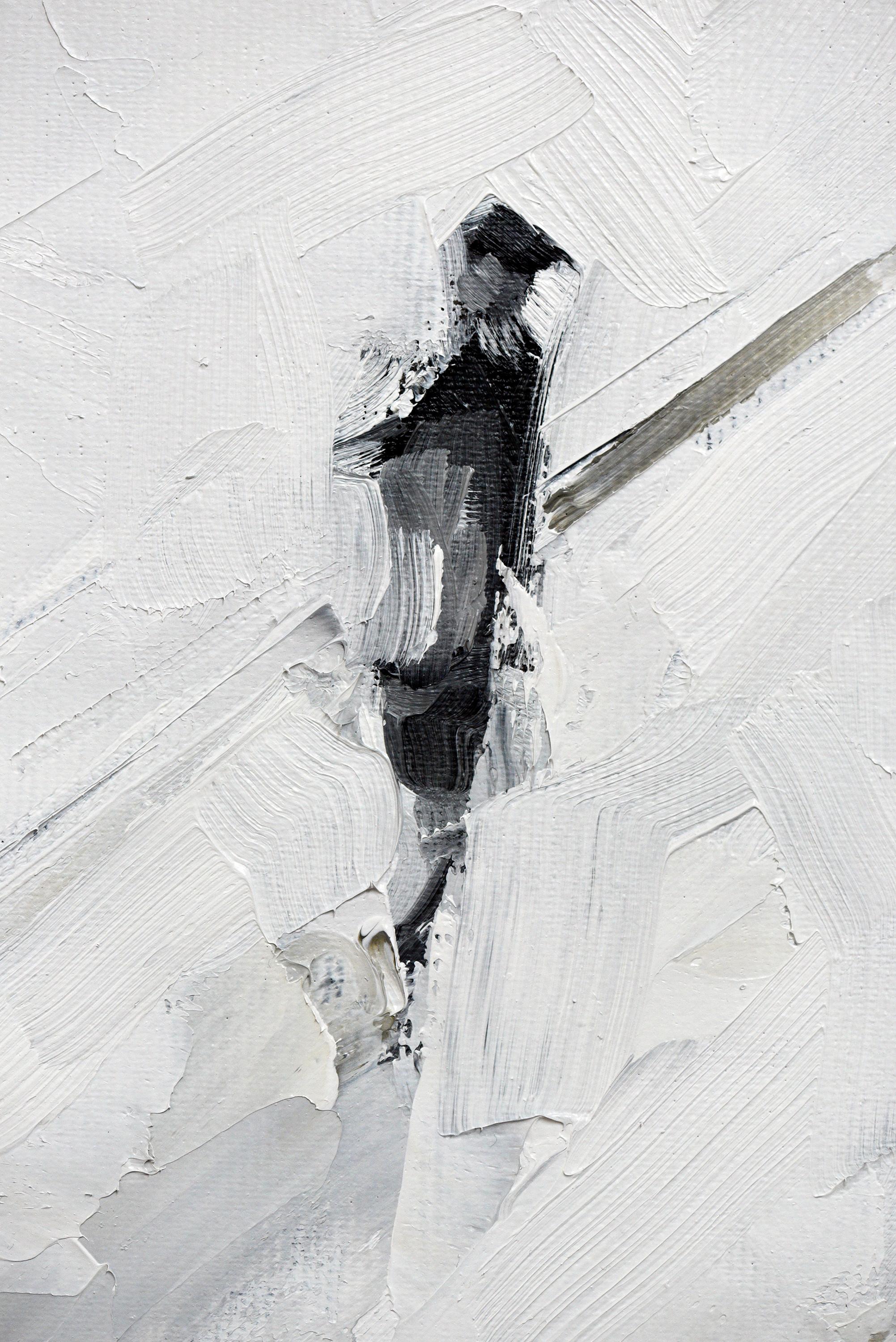 Phantom - Minimalist, Oil on Canvas, 21st Century, Figurative Painting For Sale 2