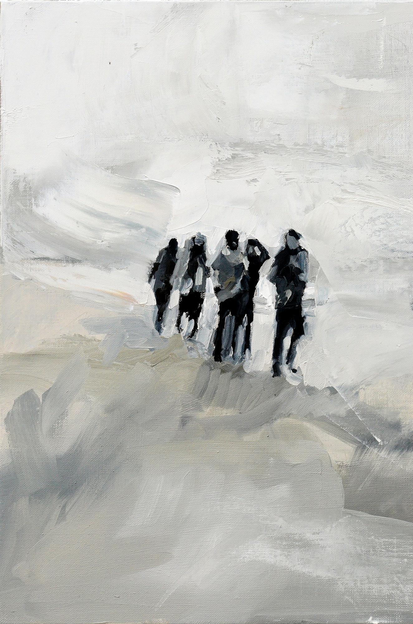 United - Minimalist, Oil on Canvas, 21st Century,  Figurative Painting For Sale 1