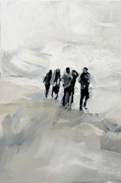 United - Minimalist, Oil on Canvas, 21st Century,  Figurative Painting