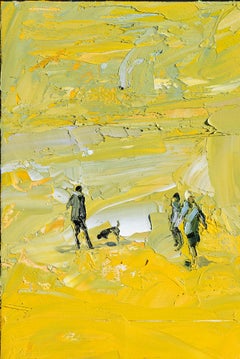 Weltreise - Minimalist, Oil on Canvas, 21st Century,  Figurative Painting