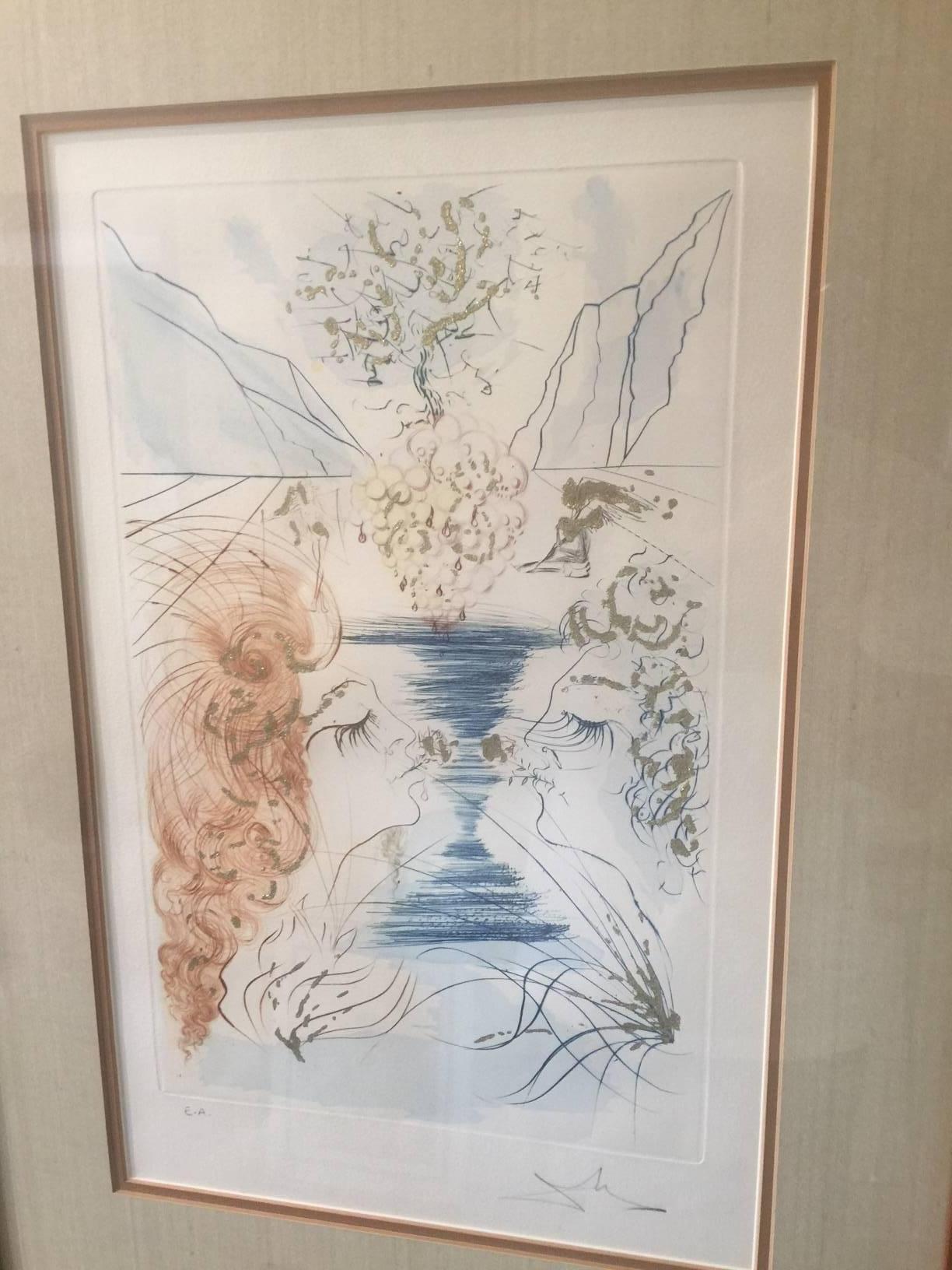 salvador dali the kiss