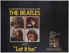 Let It Be 1970 UK Quad Film Poster, The Beatles