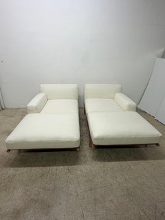 Lits de jour modulaires en tissu et cuir Let It Be pour Poltrona Frau - la paire
