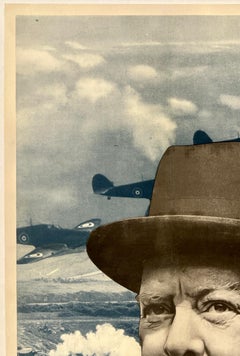 LET US GO FORWARD TOGETHER Original Vintage WWII World War Propaganda Poster
