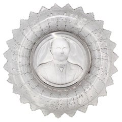 « Que la paix règne. » Bol en verre commémoratif « U. S. Grant », par Gillinder & Sons