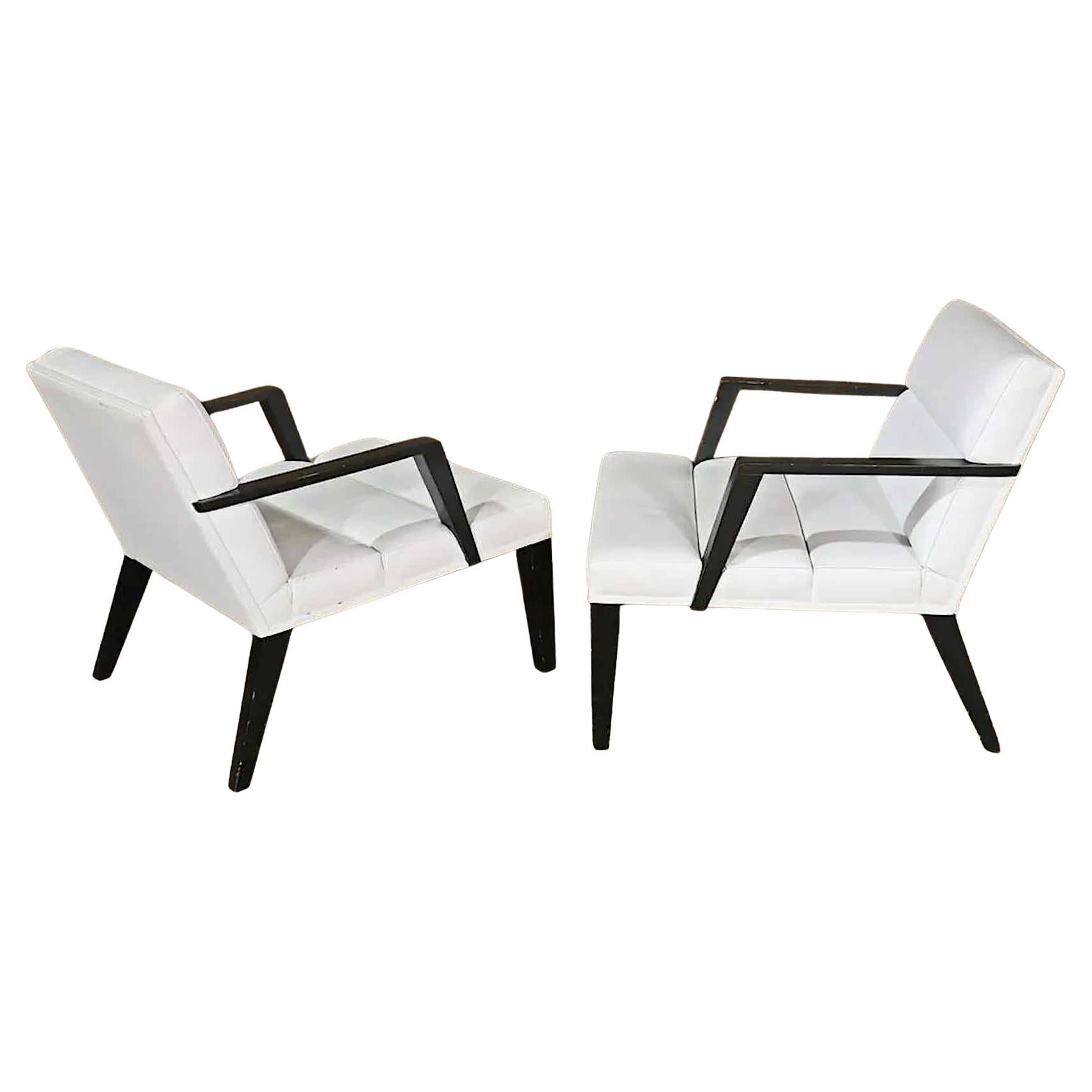 Letaher Lounge Chairs by Bright Co For Sale