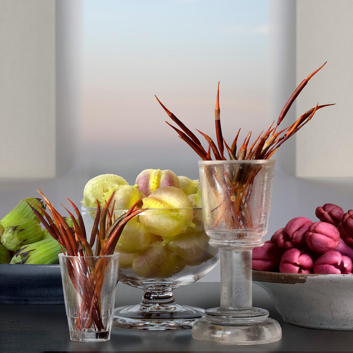 Copa y Vaso de Musgo'' Nature morte contemporaine