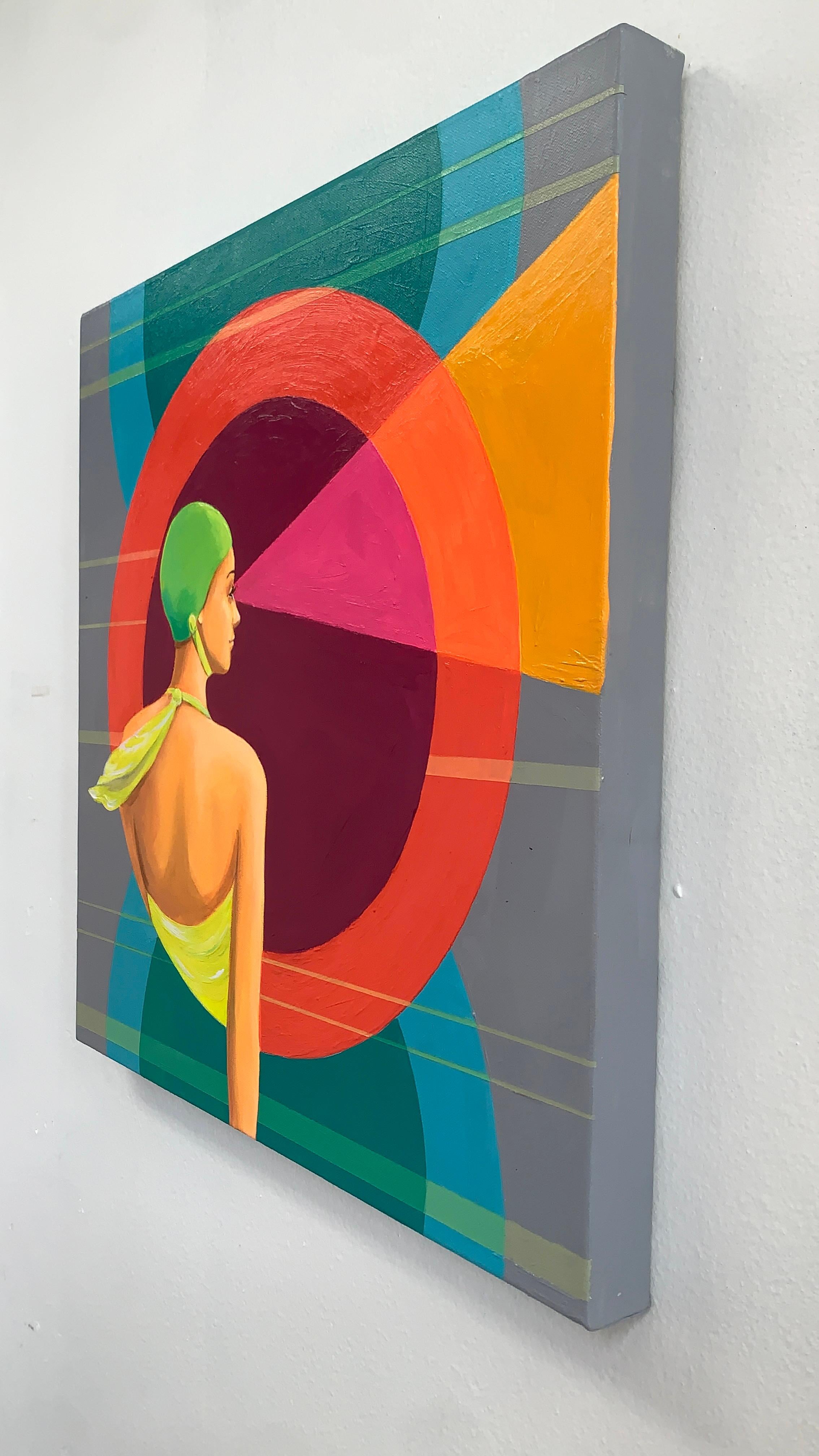 Inneres Sehen, Originalgemälde – Painting von Leticia Lacy
