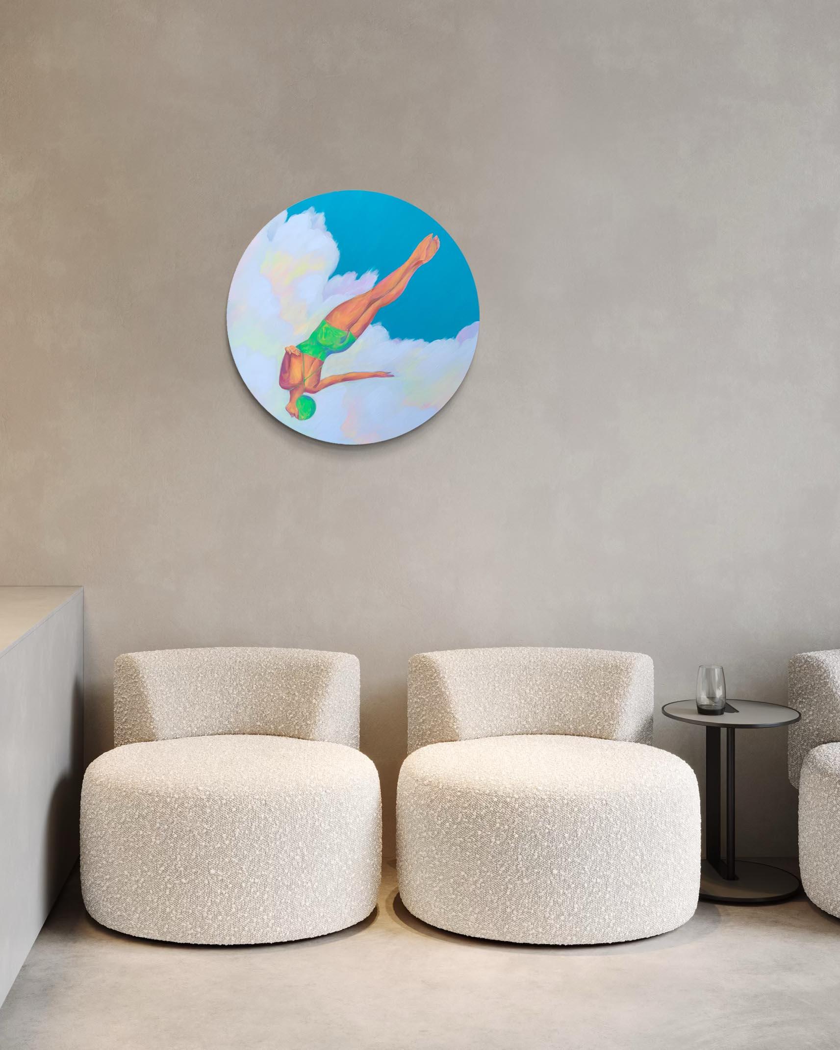 Into the Day di Leticia Lacy - Quadro di nuotatore estivo contemporaneo in vendita 7
