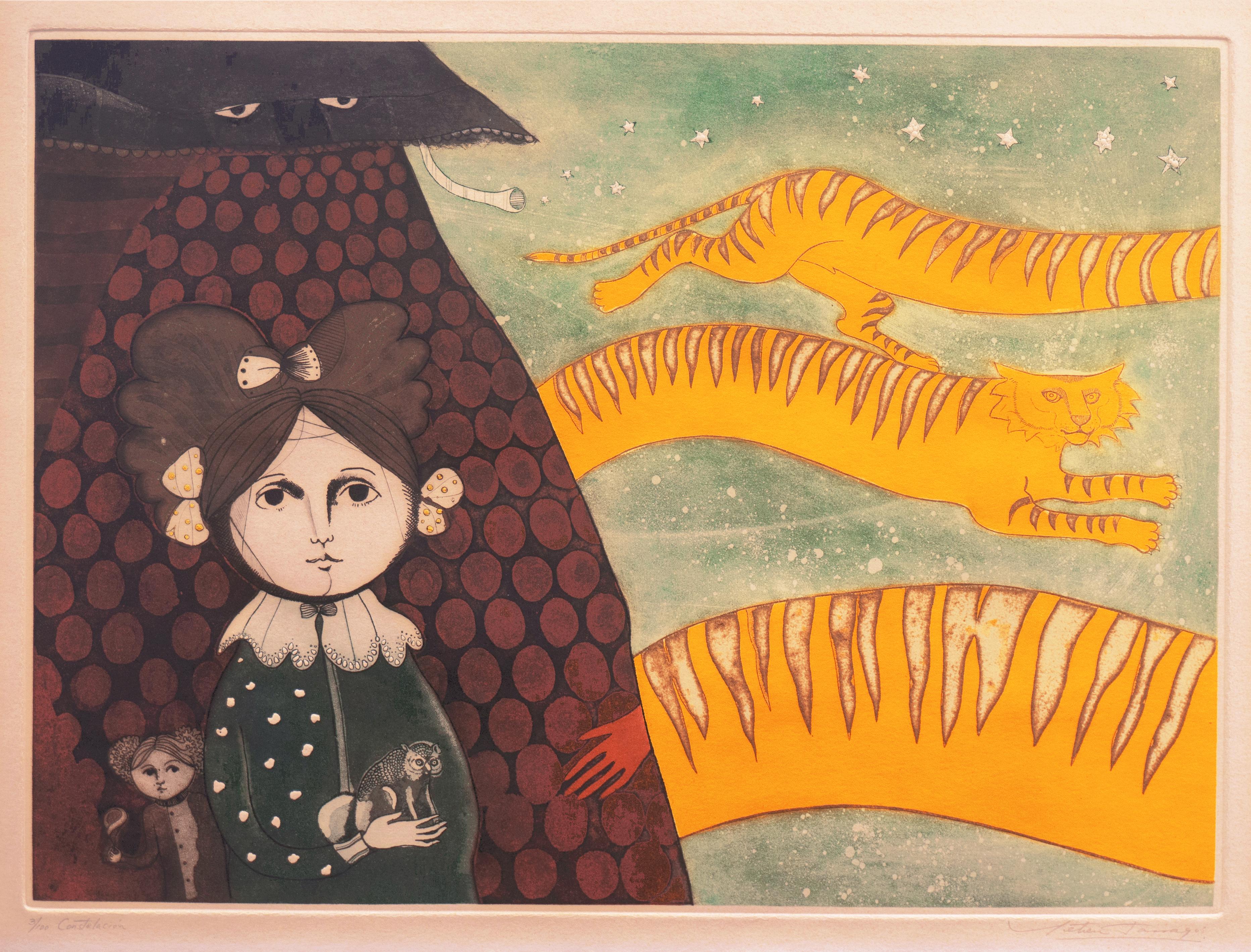 'Constellation', Mexican Modernist Woman Artist, Escuela Nacional, MOMA Tel Aviv - Print by Leticia Tarragó