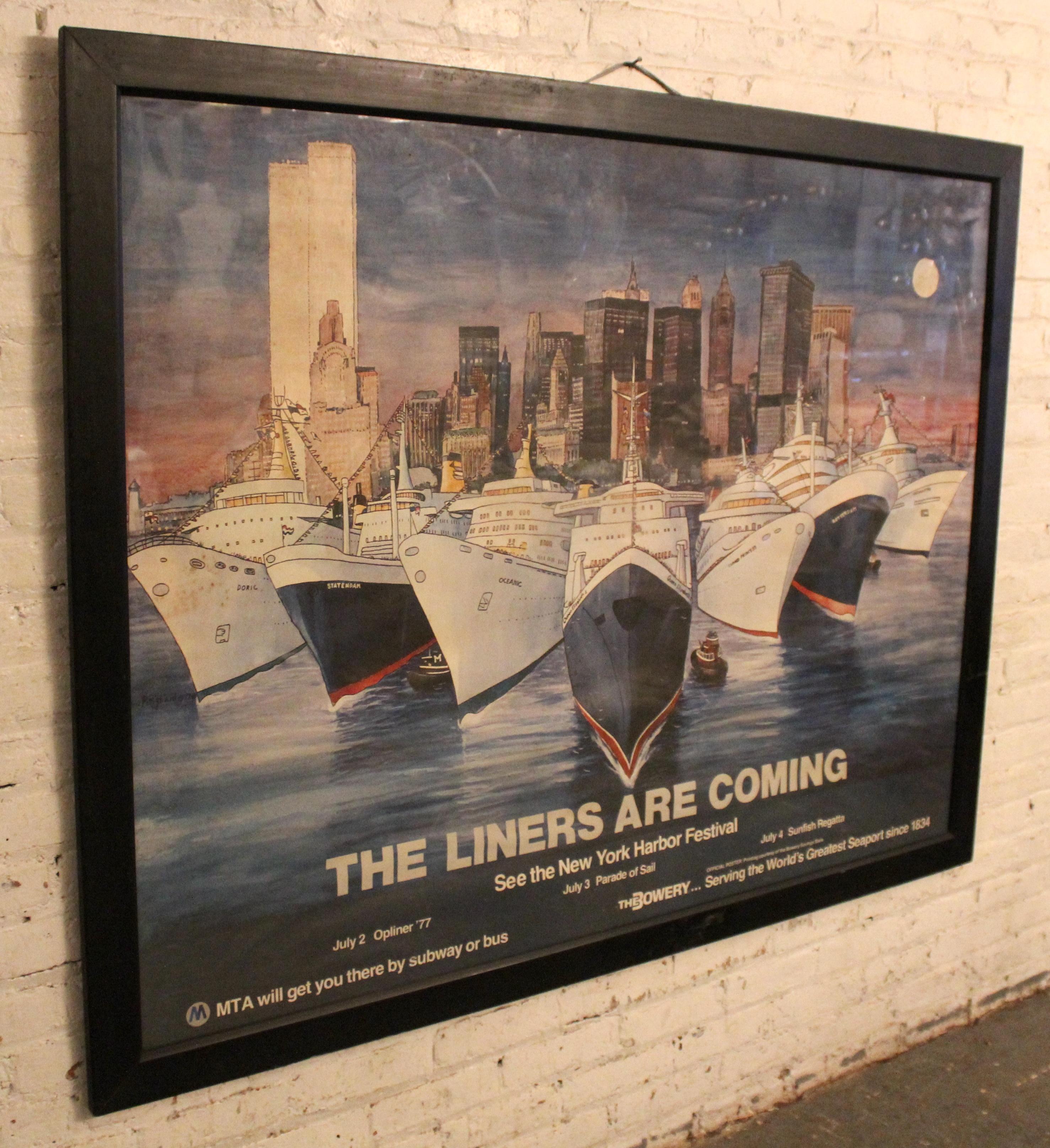 Letizia Pitigliani (1935-2012) 1977 Plakat zum New Yorker Hafenfest (Moderne) im Angebot