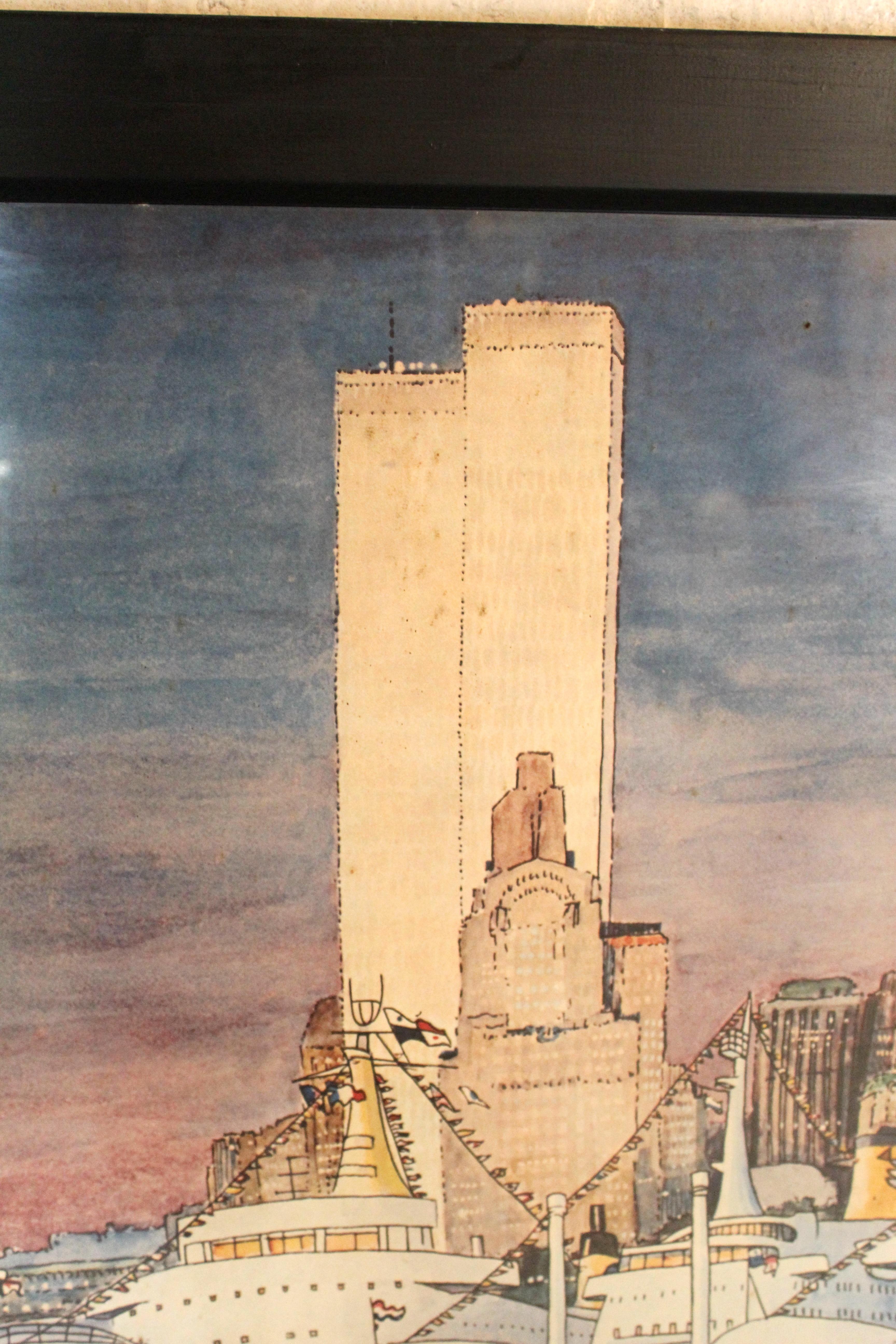 Letizia Pitigliani (1935-2012) 1977 Plakat zum New Yorker Hafenfest (Ende des 20. Jahrhunderts) im Angebot
