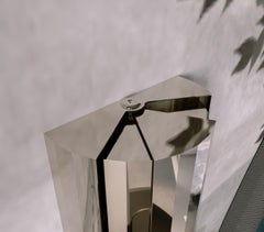 Leto 360 Polished Nickel Wall Light with Mobile Fins