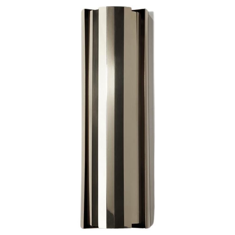 Leto 360 Polished Nickel Wall Light with Mobile Fins For Sale