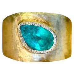 Anello a forma di sigaro con smeraldo colombiano di Muzo da 1,6 carati, certificato Leto Lama