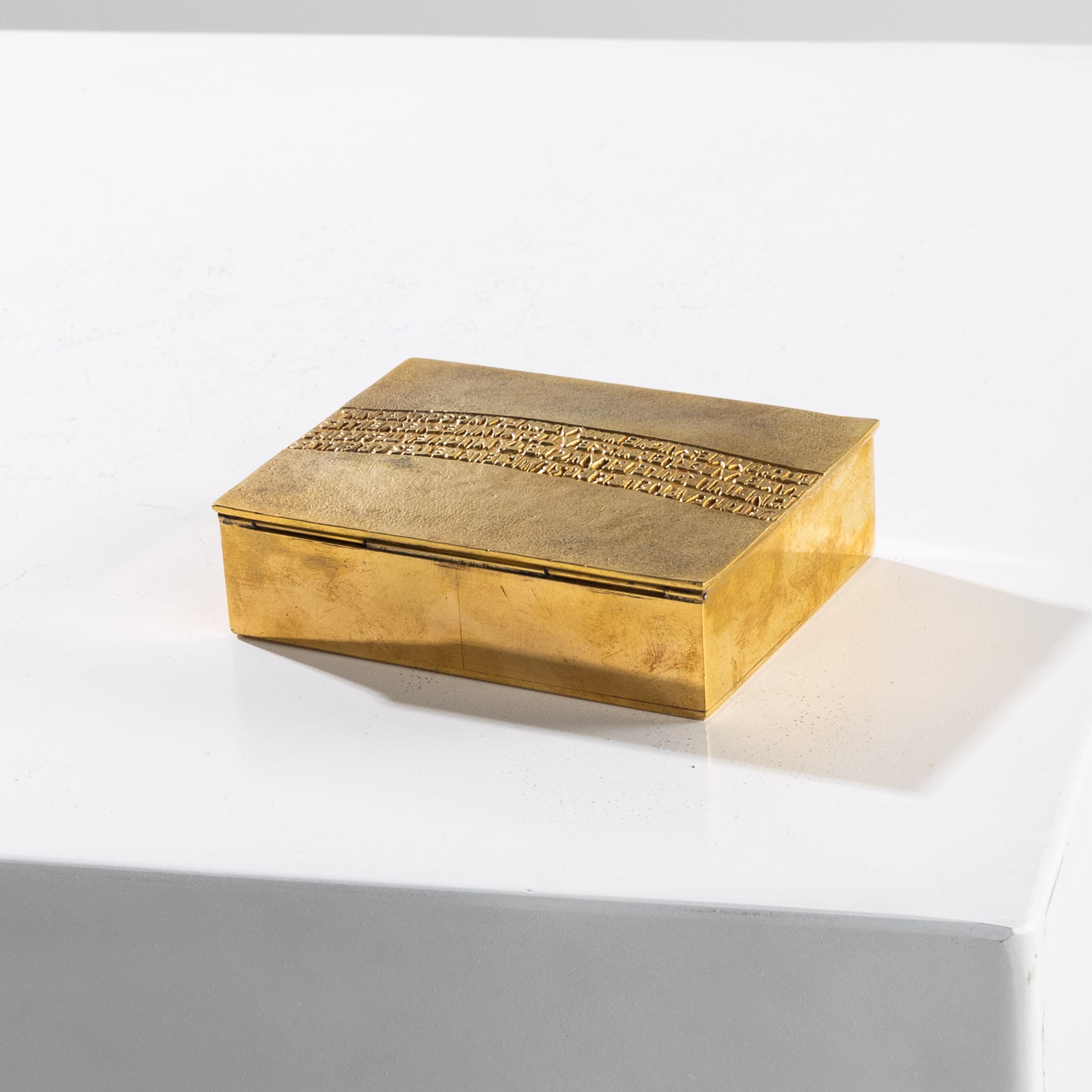 L'étoile a pleuré rose de Line Vautrin - Rara caja de bronce dorado en Bueno estado para la venta en Brussels, BE