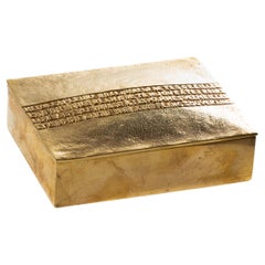 Retro L’étoile a pleuré rose by Line Vautrin - Rare gilded bronze box