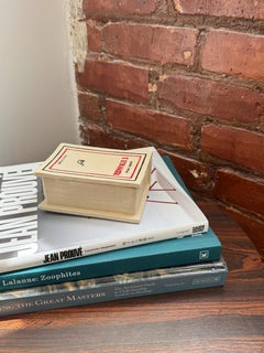 L'Étranger Ceramic Glazed and Handpainted Book Box