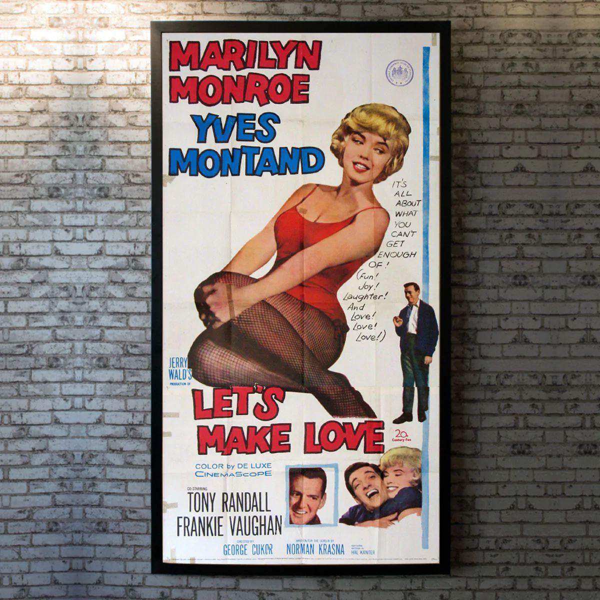Let's Make Love, unframed poster, 1960

Three sheet (41 X 81 Inches). When billionaire Jean-Marc Clement learns that he is to be satirized in an off-Broadway revue, he passes himself off as an actor playing him in order to get closer to the