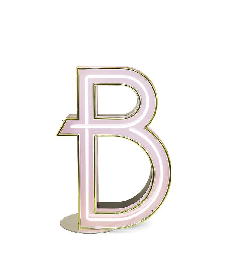 Contemporary Letter B Graphics Lamps  For Sale