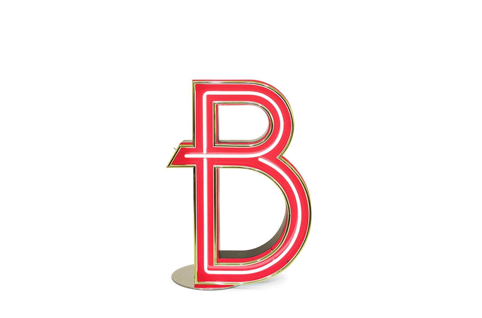 Lampes graphiques lettre B en vente 1