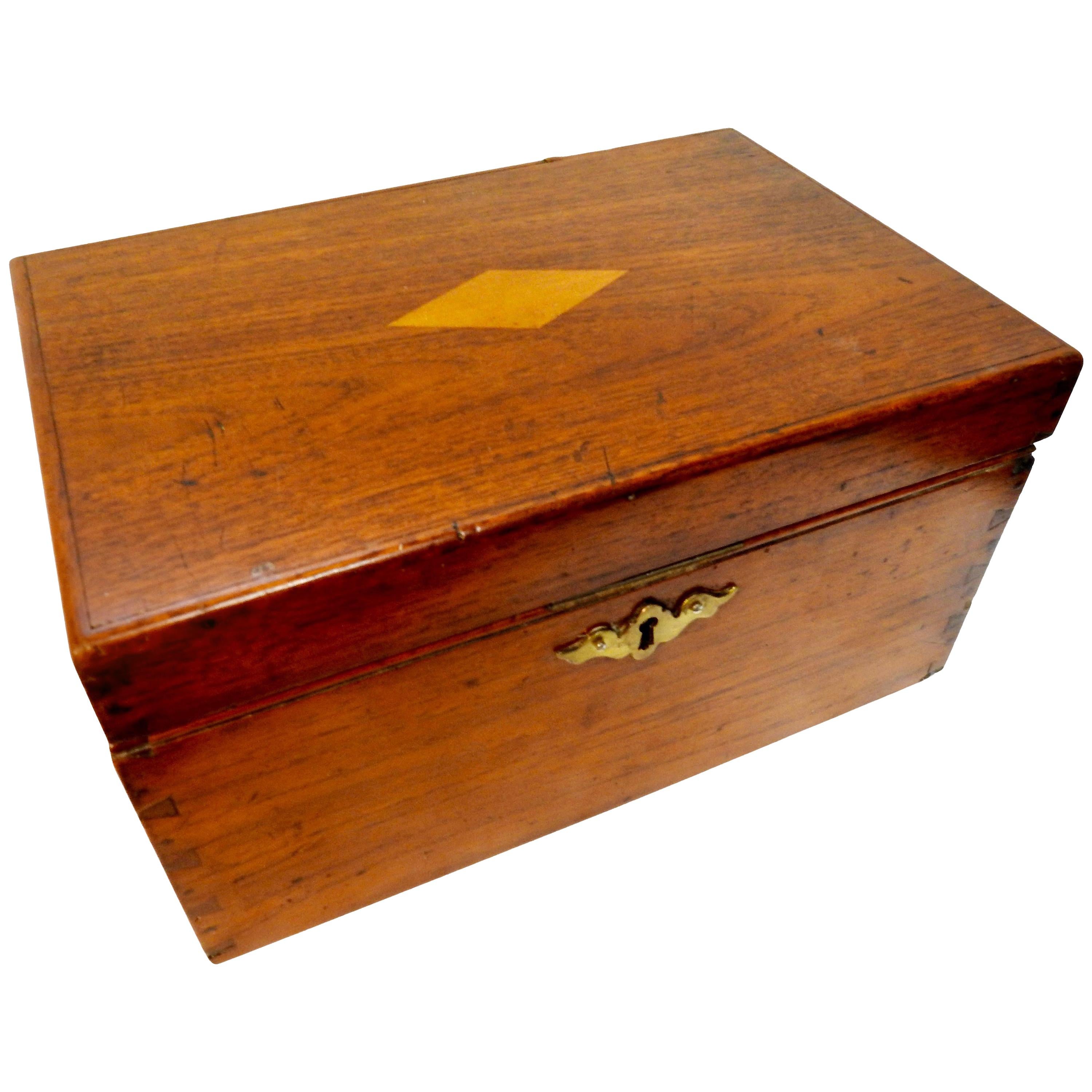Letter Box Walnut, Cherry and Oak, 19th Century For Sale