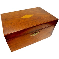 Antique Letter Box Walnut, Cherry and Oak, 19th Century