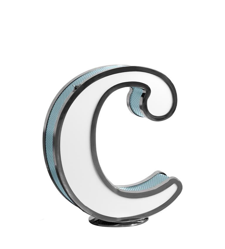 Contemporary Letter C Graphics Lamps For Sale