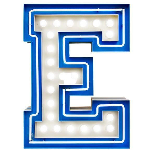 Lampes graphiques lettre E