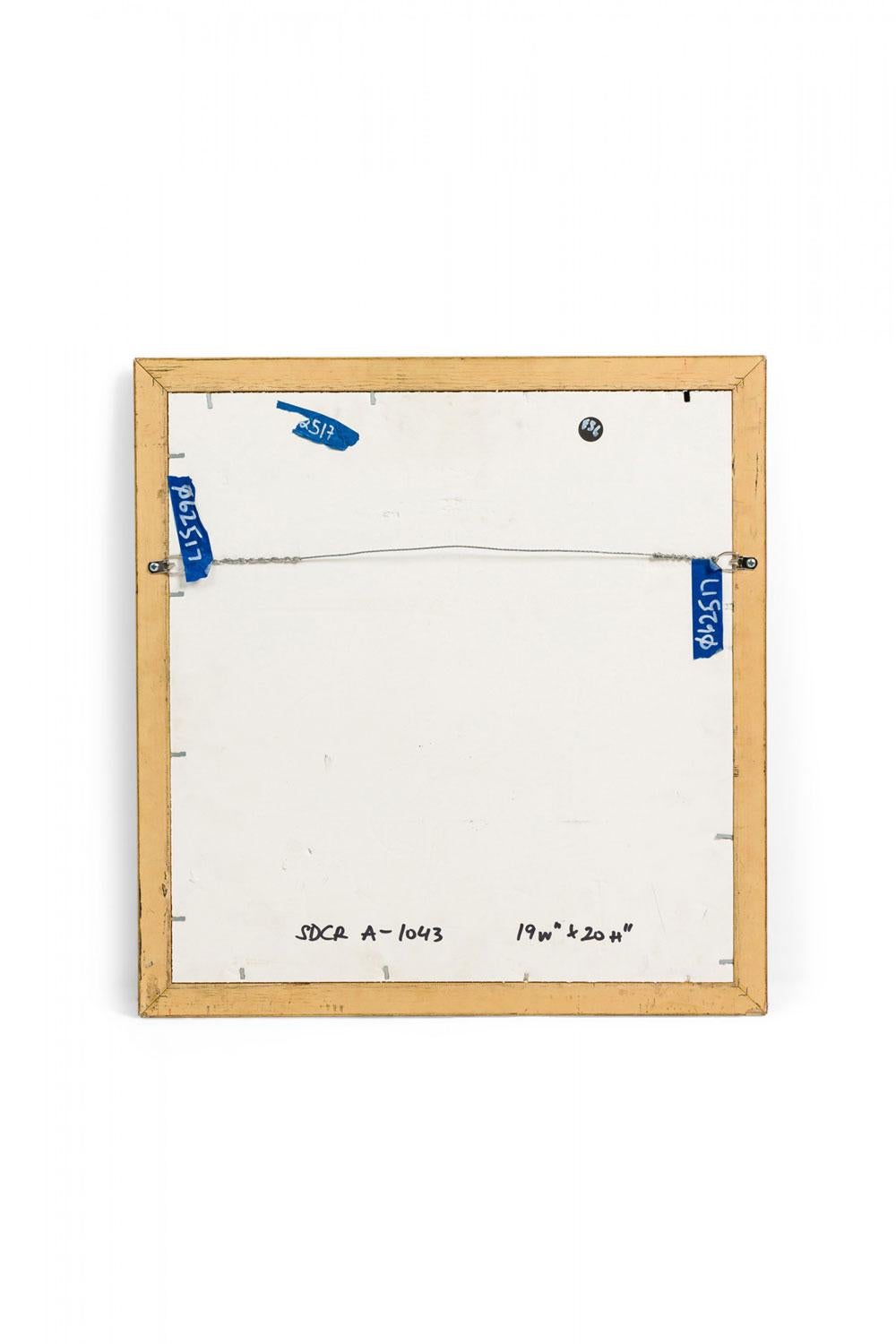 Letter Fragment and Antique Coins in Burgundy Matting and a Gilt Frame en vente 1