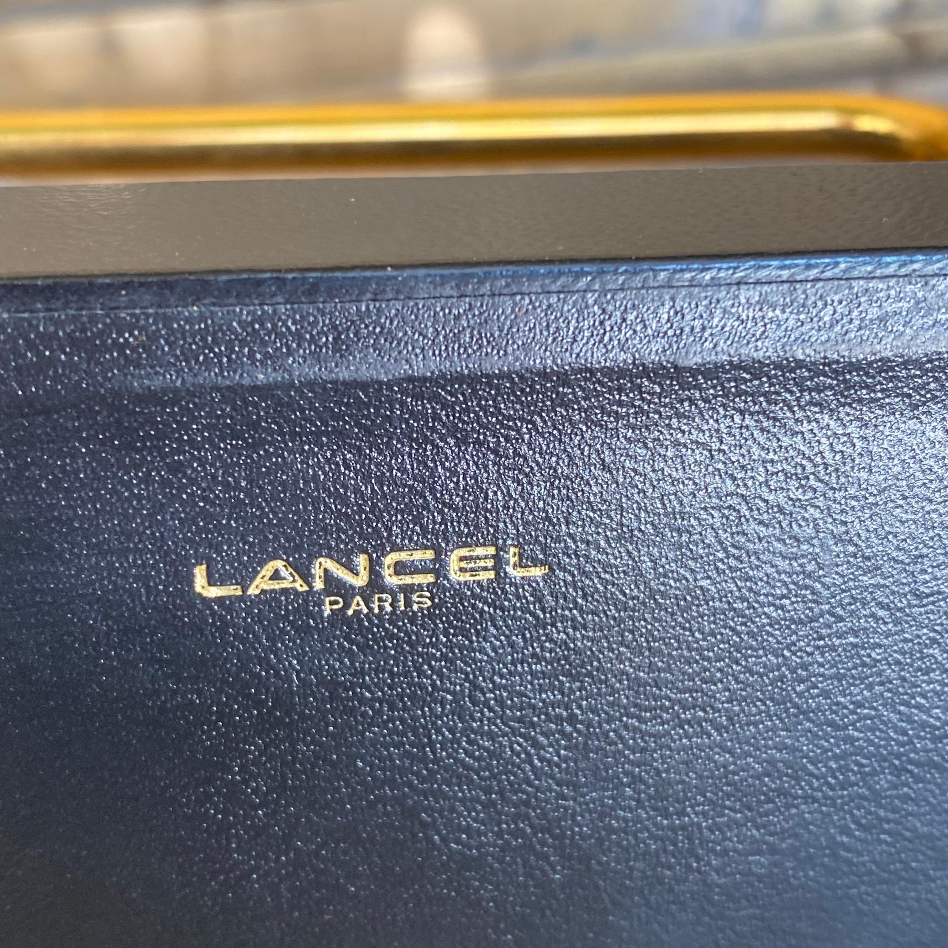 Letter Holder by Lancel, in Black Leather, France 1970 2