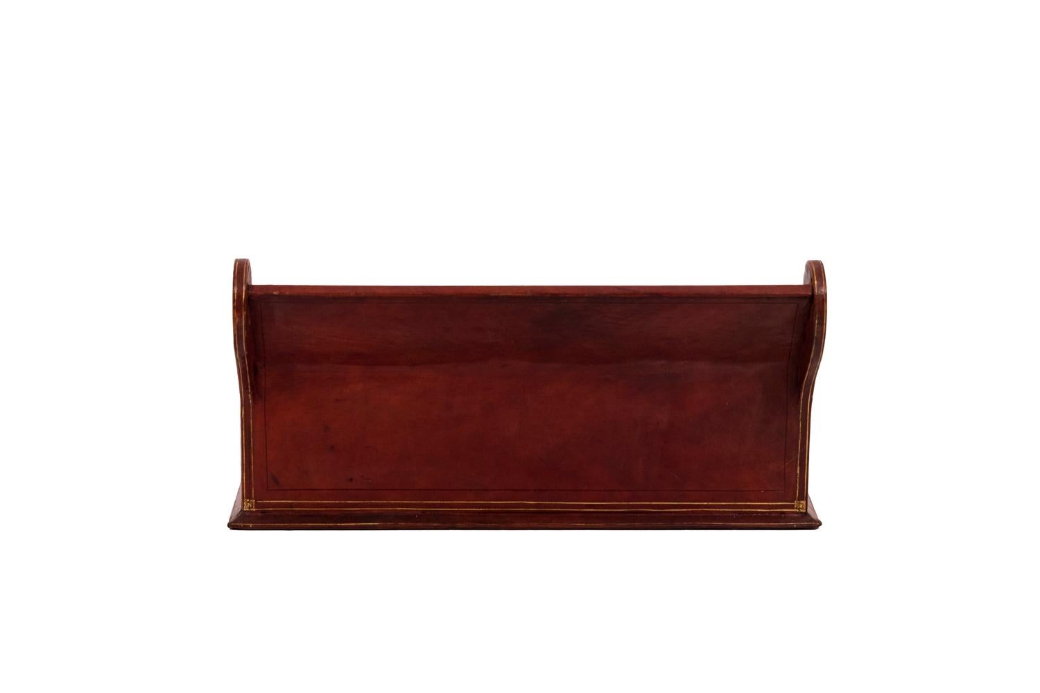 Letter Holder in Leather, 20th Century In Good Condition For Sale In Saint-Ouen, FR