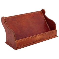 Letter Holder in Leather, 20th Century