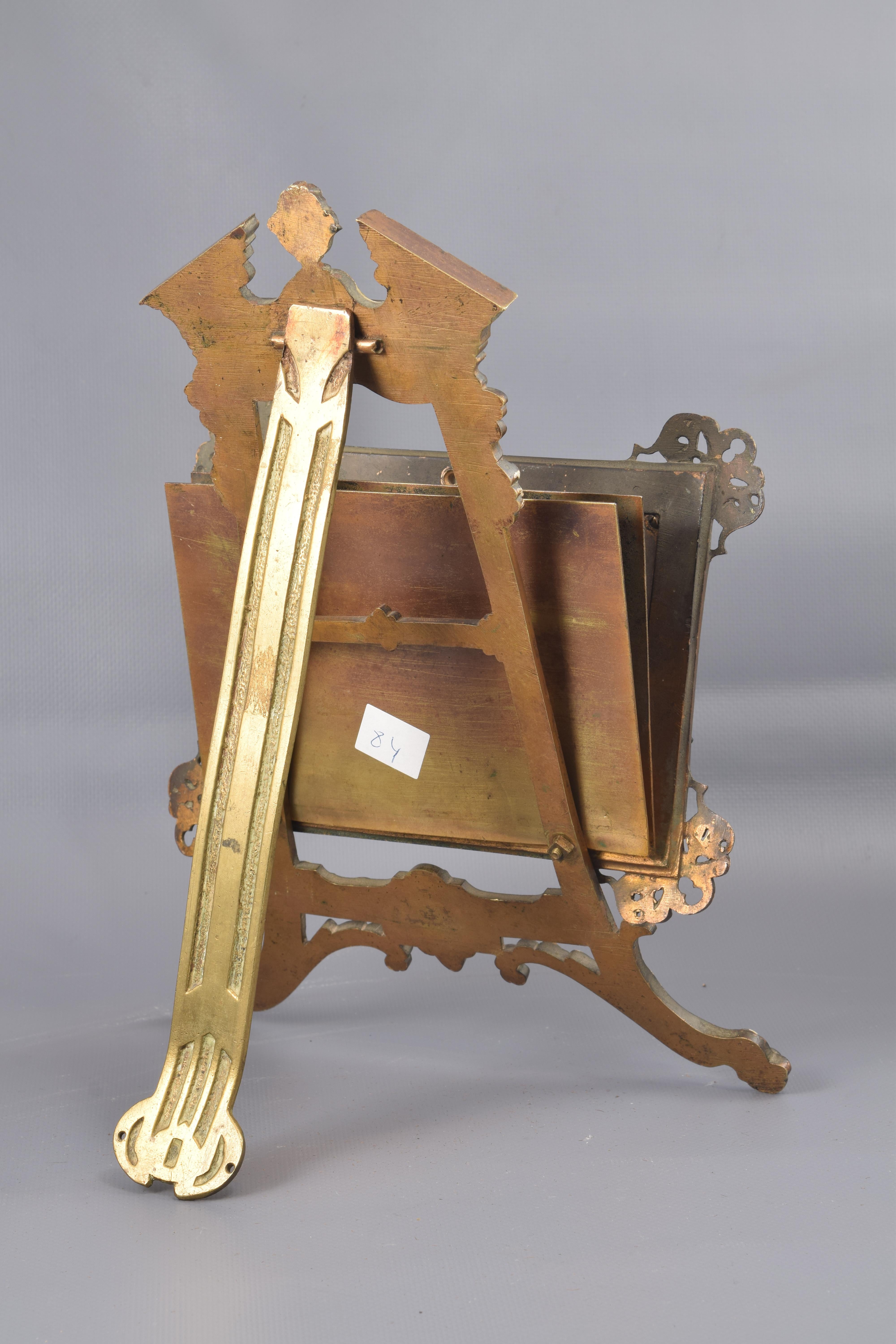 Letter Holder, Polychromed Bronze, Vienna, 19th Century In Fair Condition For Sale In Madrid, ES