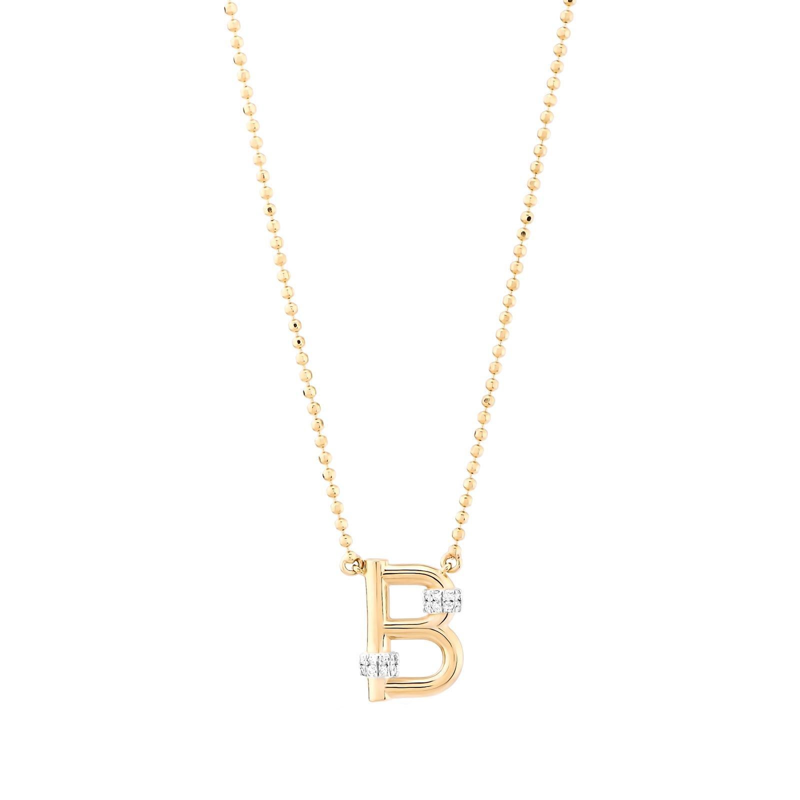 letter b necklace