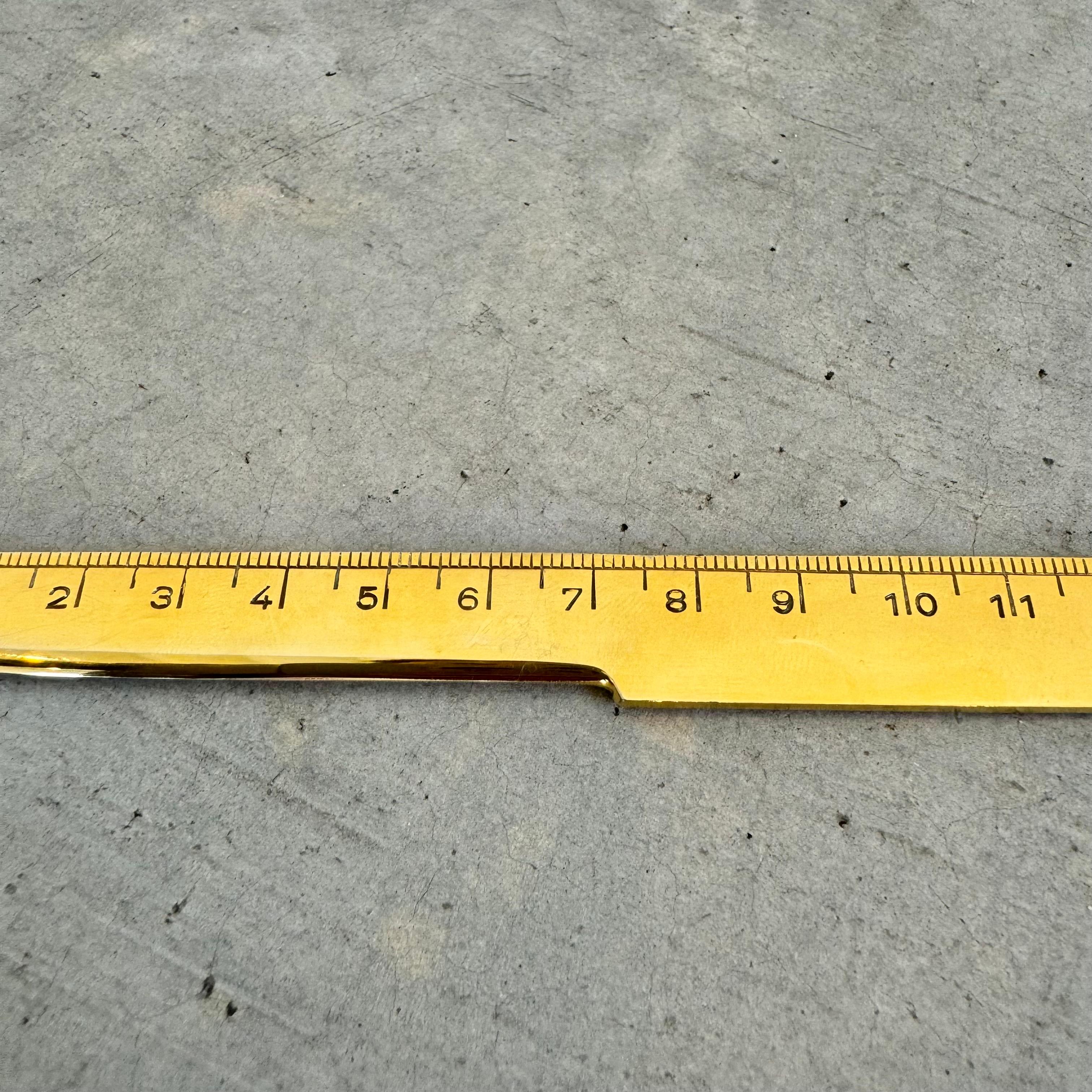Metal Letter Opener and Ruler, 1980s Germany For Sale