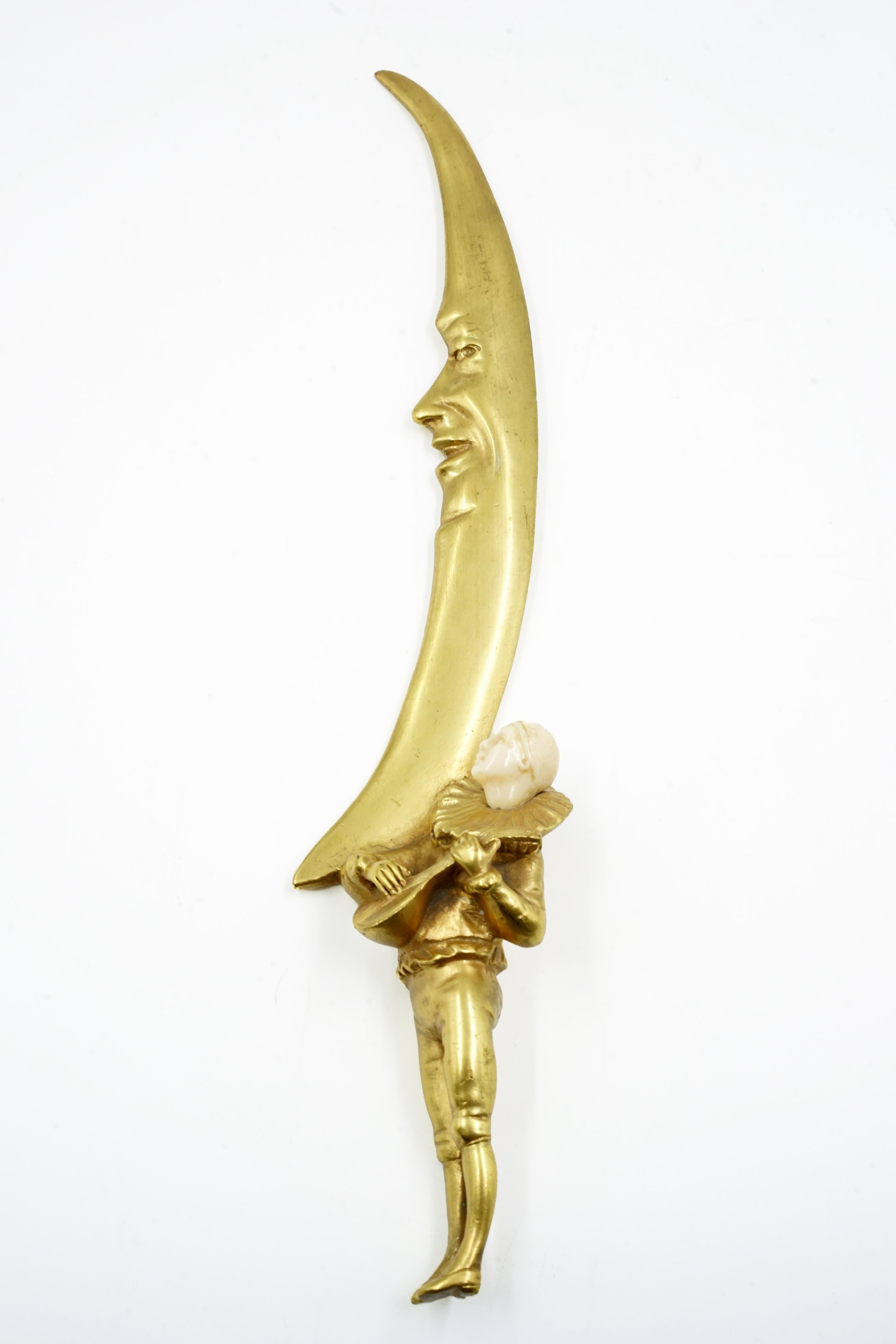 Letter Opener by George Omerth
Origin France Circa 1920
art deco style
Excellent condition
Gilt bronze and patina
Omerth's life dates are not known in literature. He was a student of the sculptor Albert-Ernest Carrier-Belleuse, was active as an